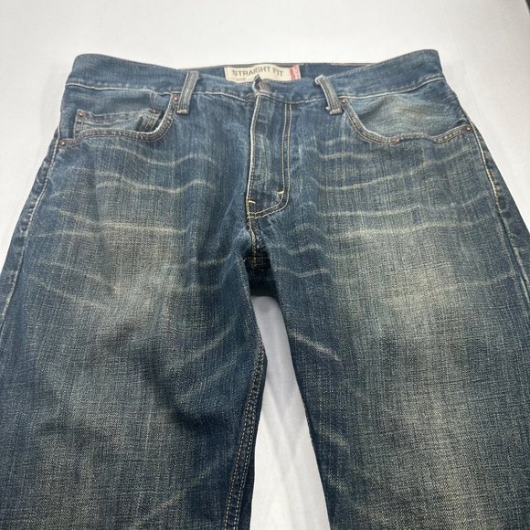 Levi Strauss Men's Size 32x30 Red Tag 505 Straight Fit Denim Blue Jeans Preowned - Picture 3 of 14